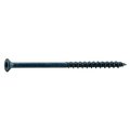 Torquemaster Masonry Screw, 3/16" Dia., Flat, 3 3/4 in L, Steel Blue Ruspert, 100 PK 52455